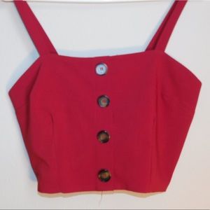 Red Crop Top